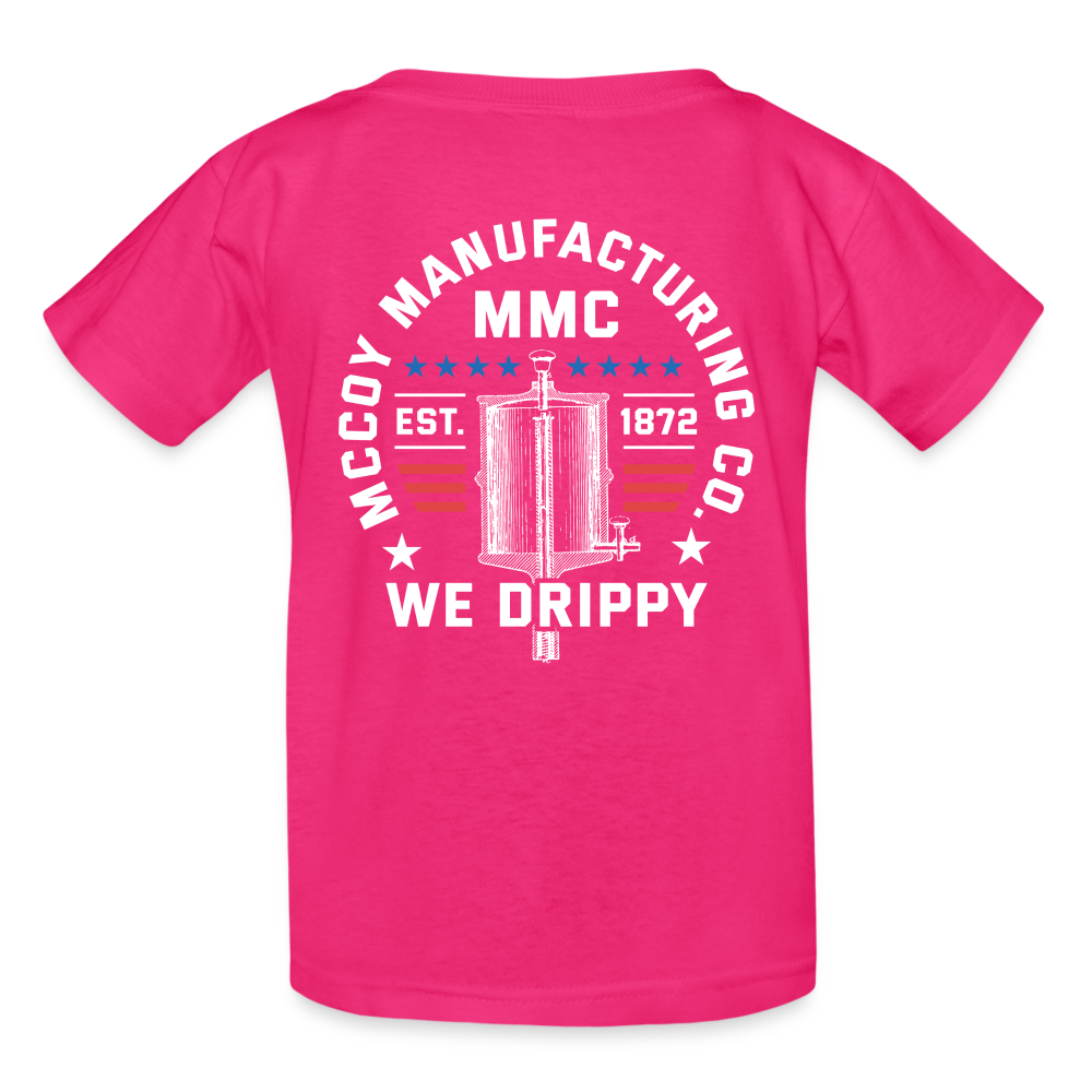 Elijah McCoy Manufacturing - Gildan Ultra Cotton Youth T-Shirt - fuchsia