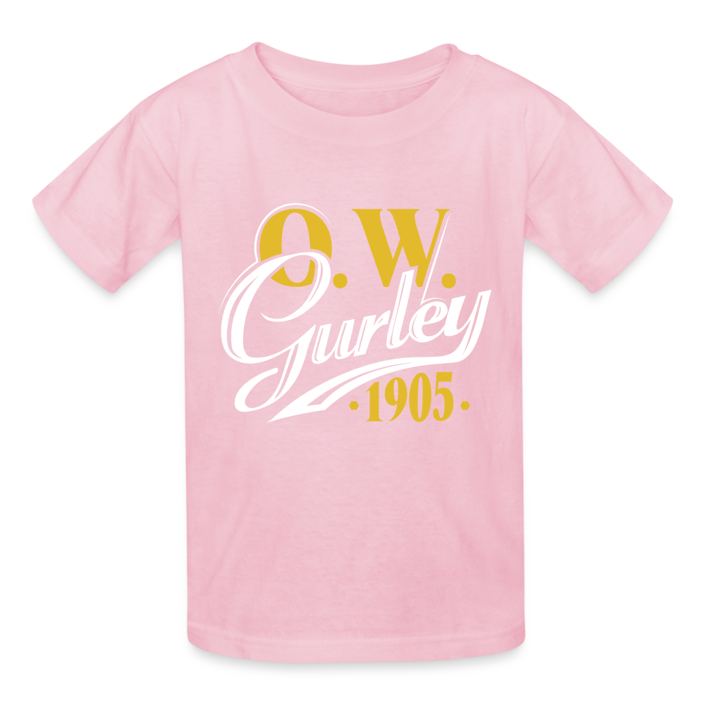 O.W. GURLEY - GREENWOOD - Gildan Ultra Cotton Youth T-Shirt - light pink