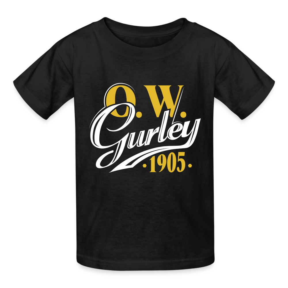 O.W. GURLEY - GREENWOOD - Gildan Ultra Cotton Youth T-Shirt - black