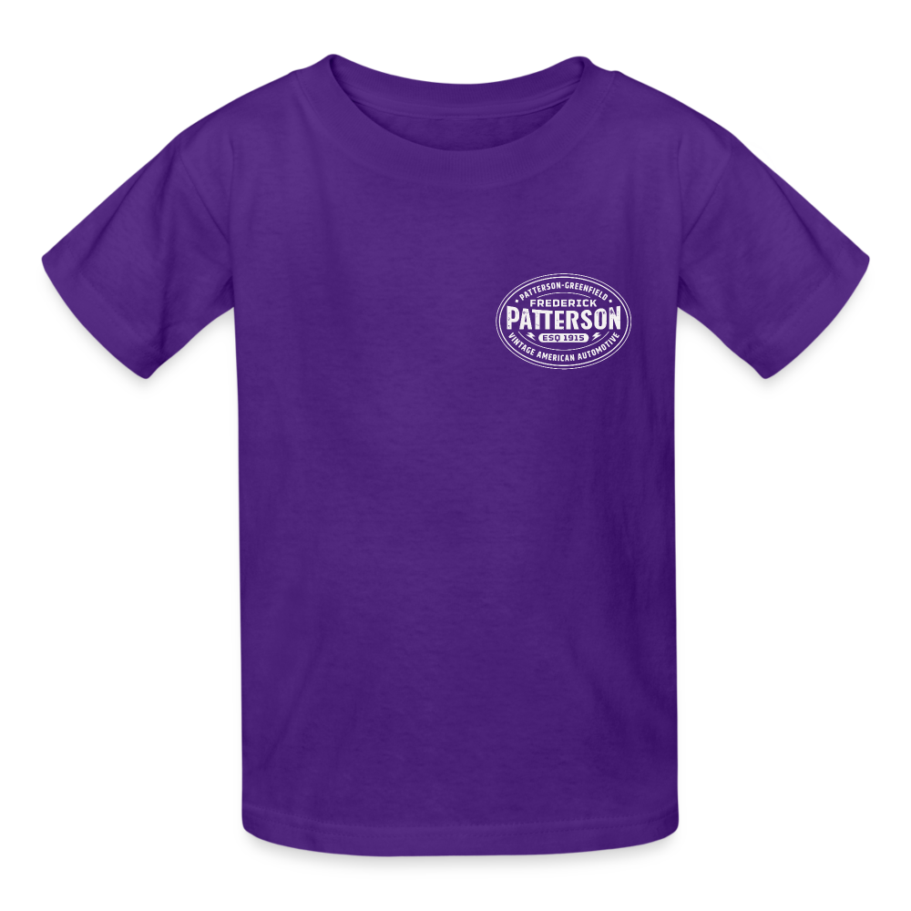 FREDERICK PATTERSON - AUTOMAKER LOGO OVAL - Gildan Ultra Cotton Youth T-Shirt - purple