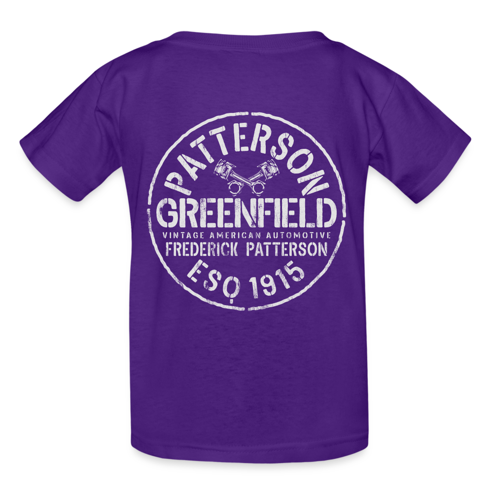 FREDERICK PATTERSON - AUTOMAKER LOGO OVAL - Gildan Ultra Cotton Youth T-Shirt - purple