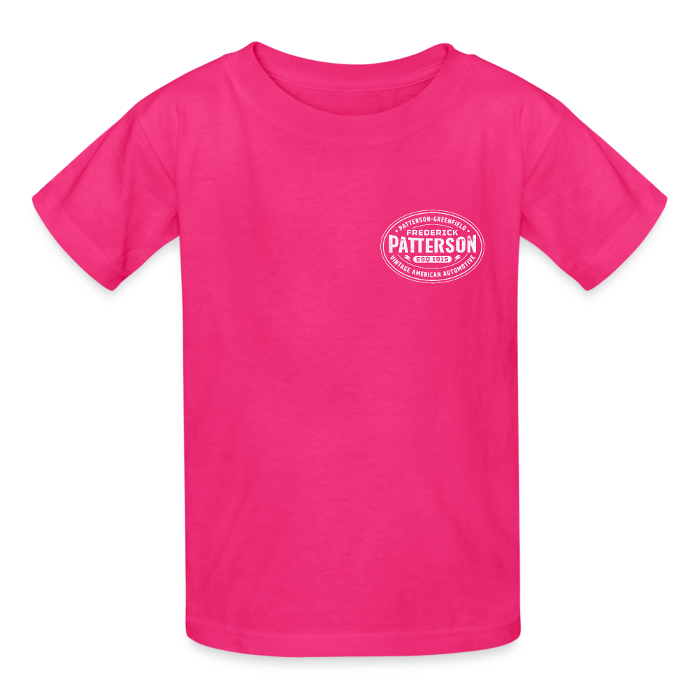 FREDERICK PATTERSON - AUTOMAKER LOGO OVAL - Gildan Ultra Cotton Youth T-Shirt - fuchsia