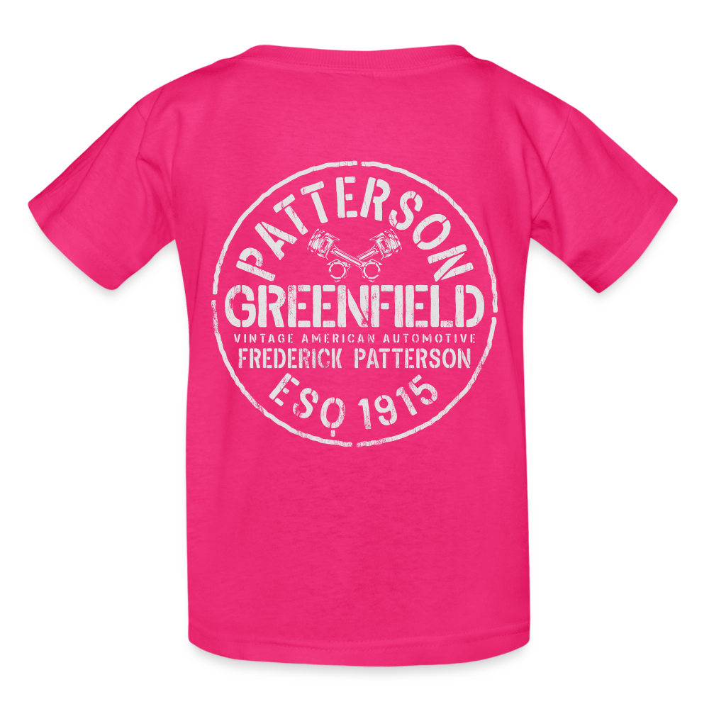 FREDERICK PATTERSON - AUTOMAKER LOGO OVAL - Gildan Ultra Cotton Youth T-Shirt - fuchsia