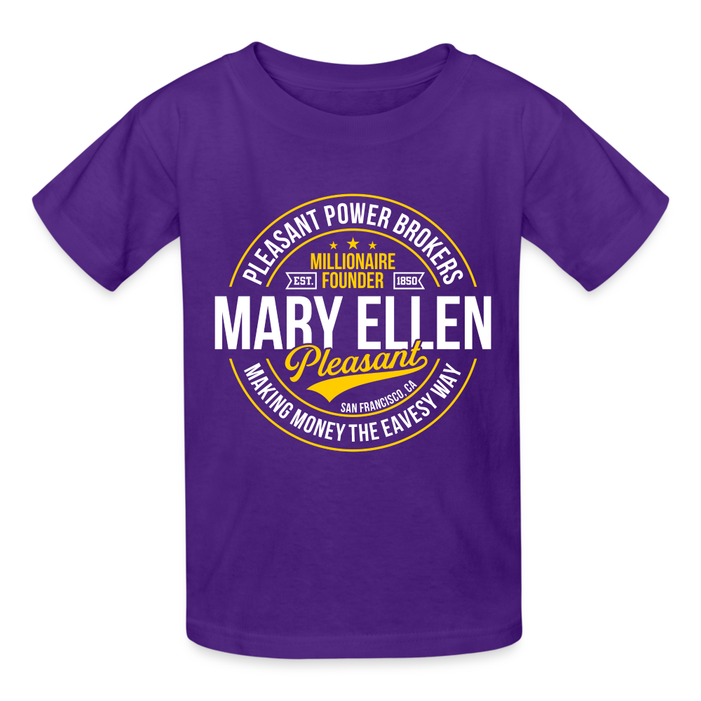 Mary Ellen Pleasant - Real Estate Mogul - Gildan Ultra Cotton Youth T-Shirt - purple