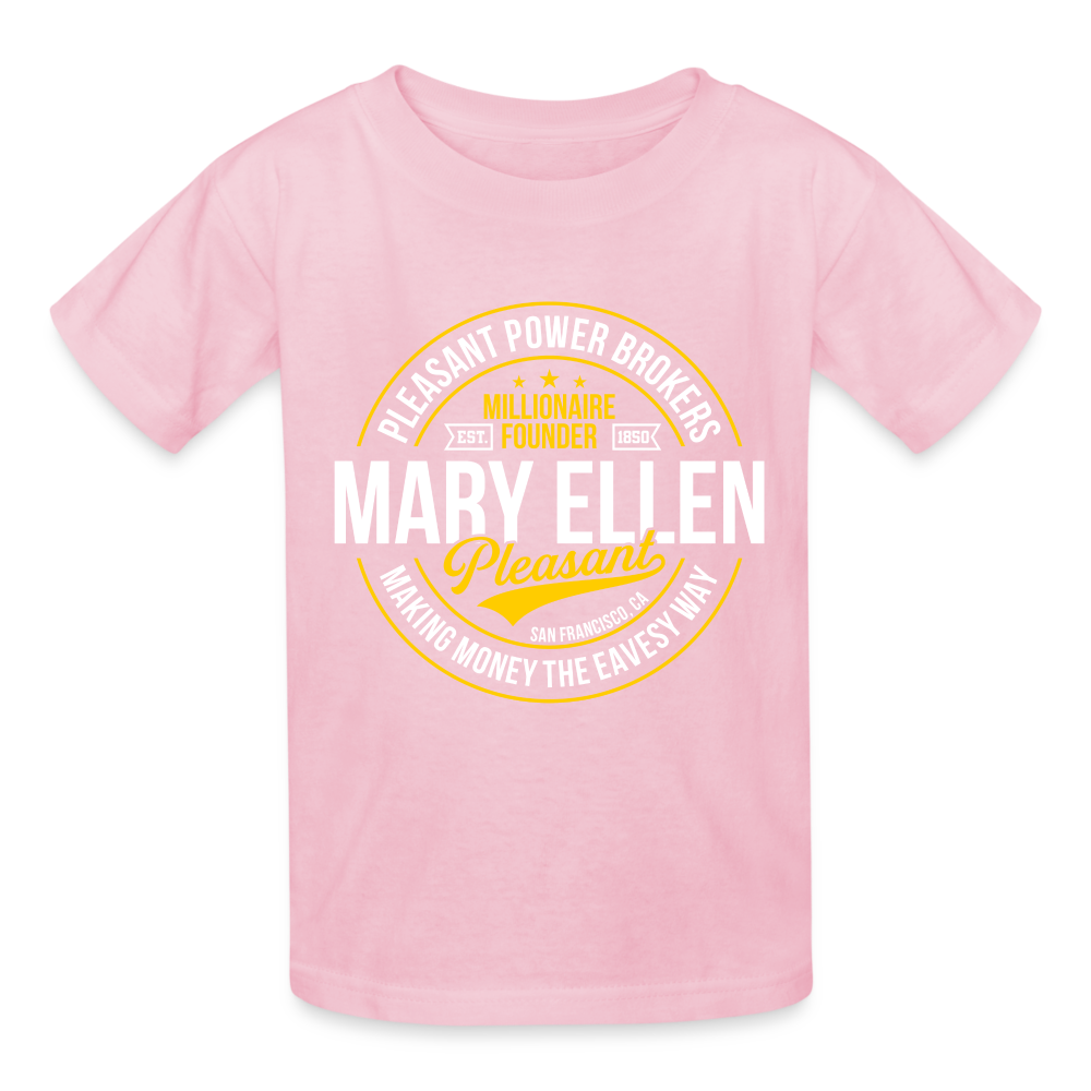 Mary Ellen Pleasant - Real Estate Mogul - Gildan Ultra Cotton Youth T-Shirt - light pink