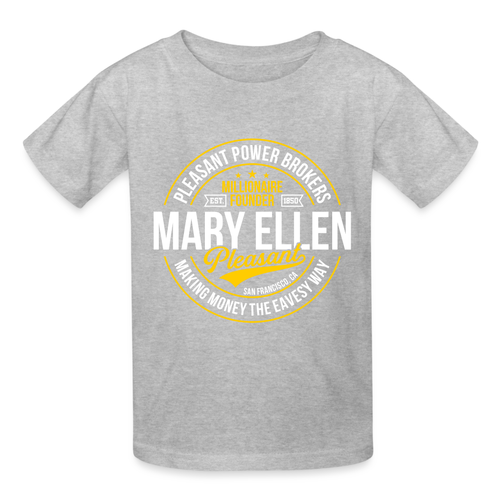 Mary Ellen Pleasant - Real Estate Mogul - Gildan Ultra Cotton Youth T-Shirt - heather gray