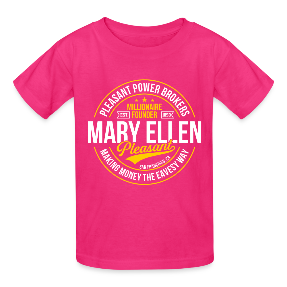 Mary Ellen Pleasant - Real Estate Mogul - Gildan Ultra Cotton Youth T-Shirt - fuchsia