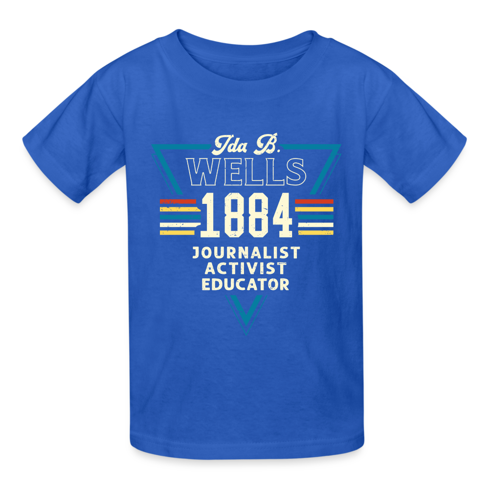 Ida B Wells 1884 - Gildan Ultra Cotton Youth T-Shirt - royal blue