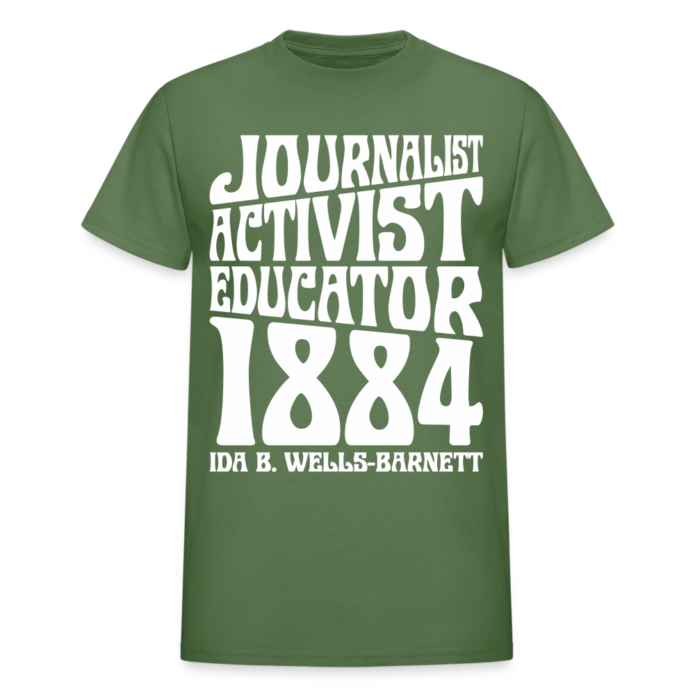 Ida B Wells - Journalist Activist Educator - Gildan Ultra Cotton Adult T-Shirt - military green