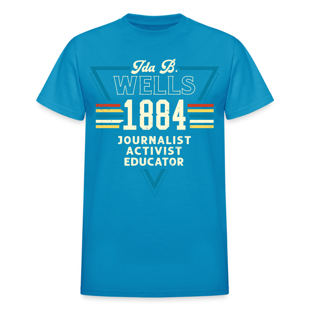 Ida B Wells 1884 - Gildan Ultra Cotton Adult T-Shirt - turquoise